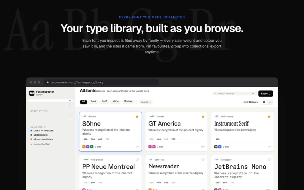 Font Finder for Web — screenshot 3 of 3