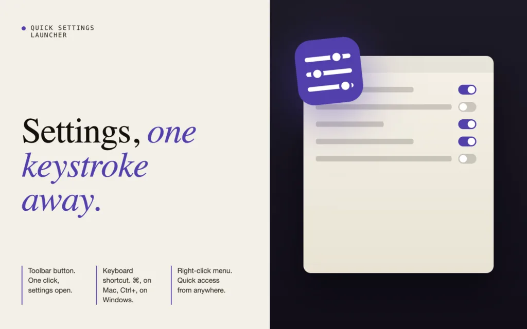 Settings — screenshot 1 of 3